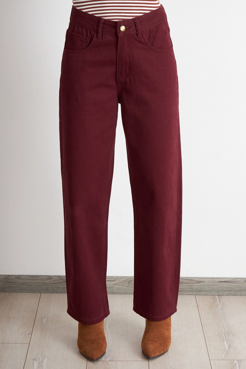 JEANS RECTOS TIRO ALTO OXIDO NICOPOLY - 5