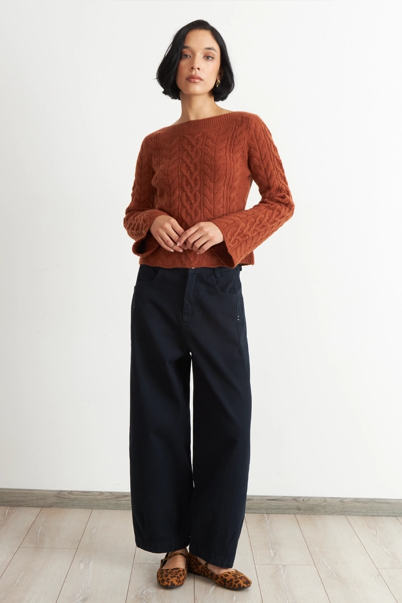 JEANS CORTE BARREL AZUL NICOPOLY - 2