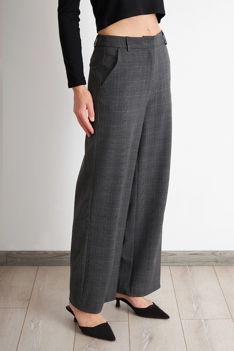 PANTALON TARTAN GRIS NICOPOLY - 3