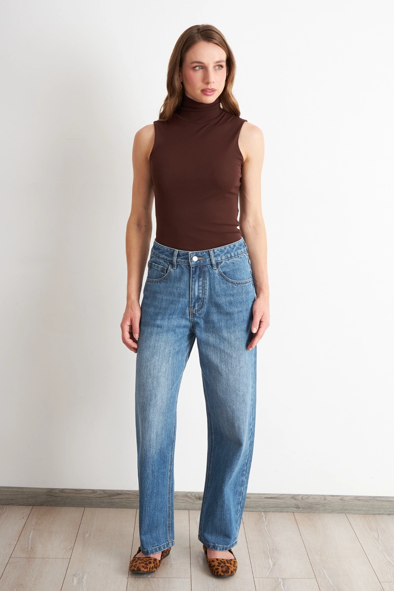 JEANS PIERNA RECTA CELESTE NICOPOLY - 2