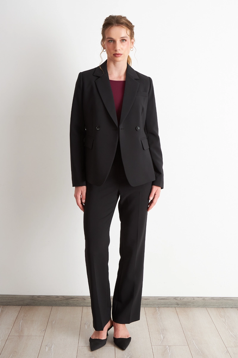 BLAZER  DOS BOTONES NEGRO NICOPOLY - 2