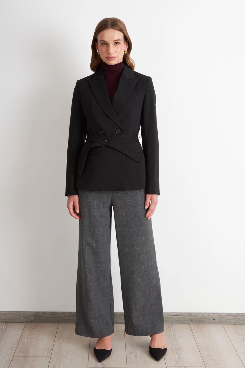 BLAZER CINTURON NEGRO  NICOPOLY - 2