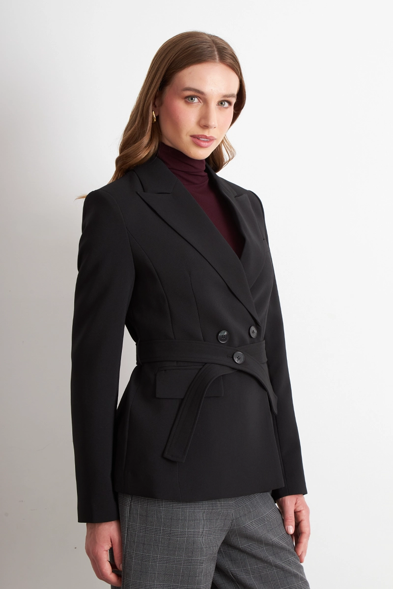 BLAZER CINTURON NEGRO  NICOPOLY - 3