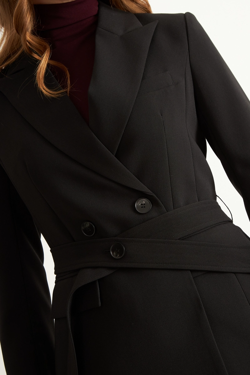 BLAZER CINTURON NEGRO  NICOPOLY - 6