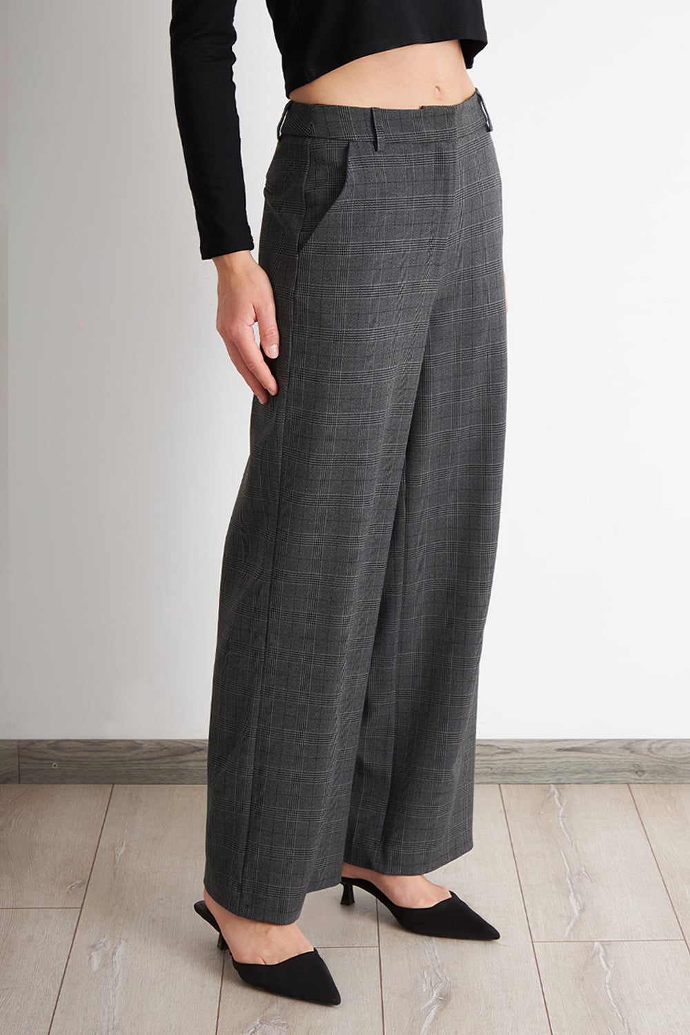 PANTALON TARTAN GRIS NICOPOLY - 3