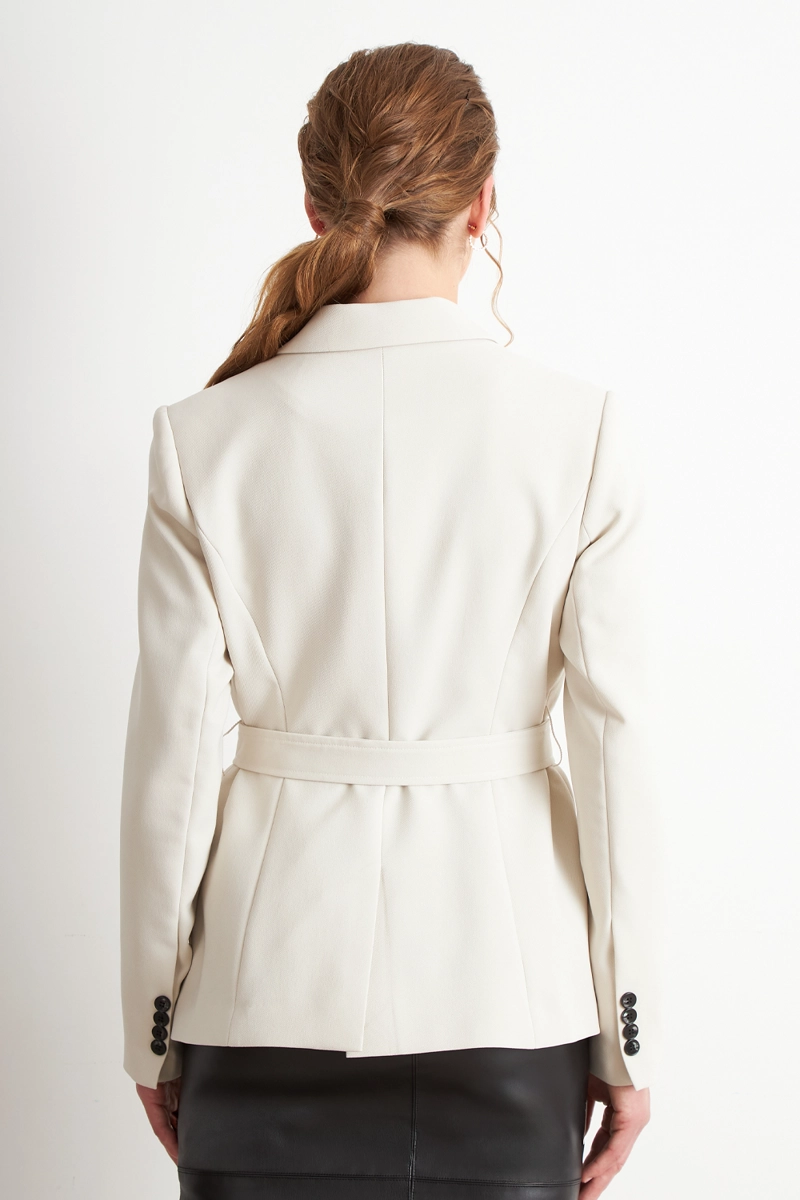 BLAZER CINTURON BLANCO NICOPOLY - 4