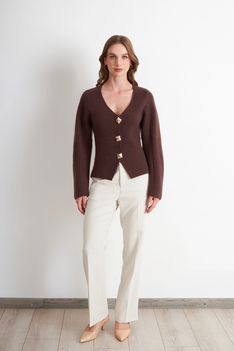 CARDIGAN MANGA GLOBO CAFE  NICOPOLY - 2