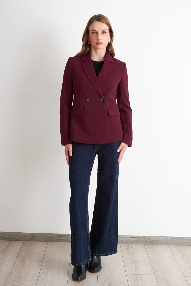 BLAZER SASTRERO DOS BOTONES BURDEO NICOPOLY - 2