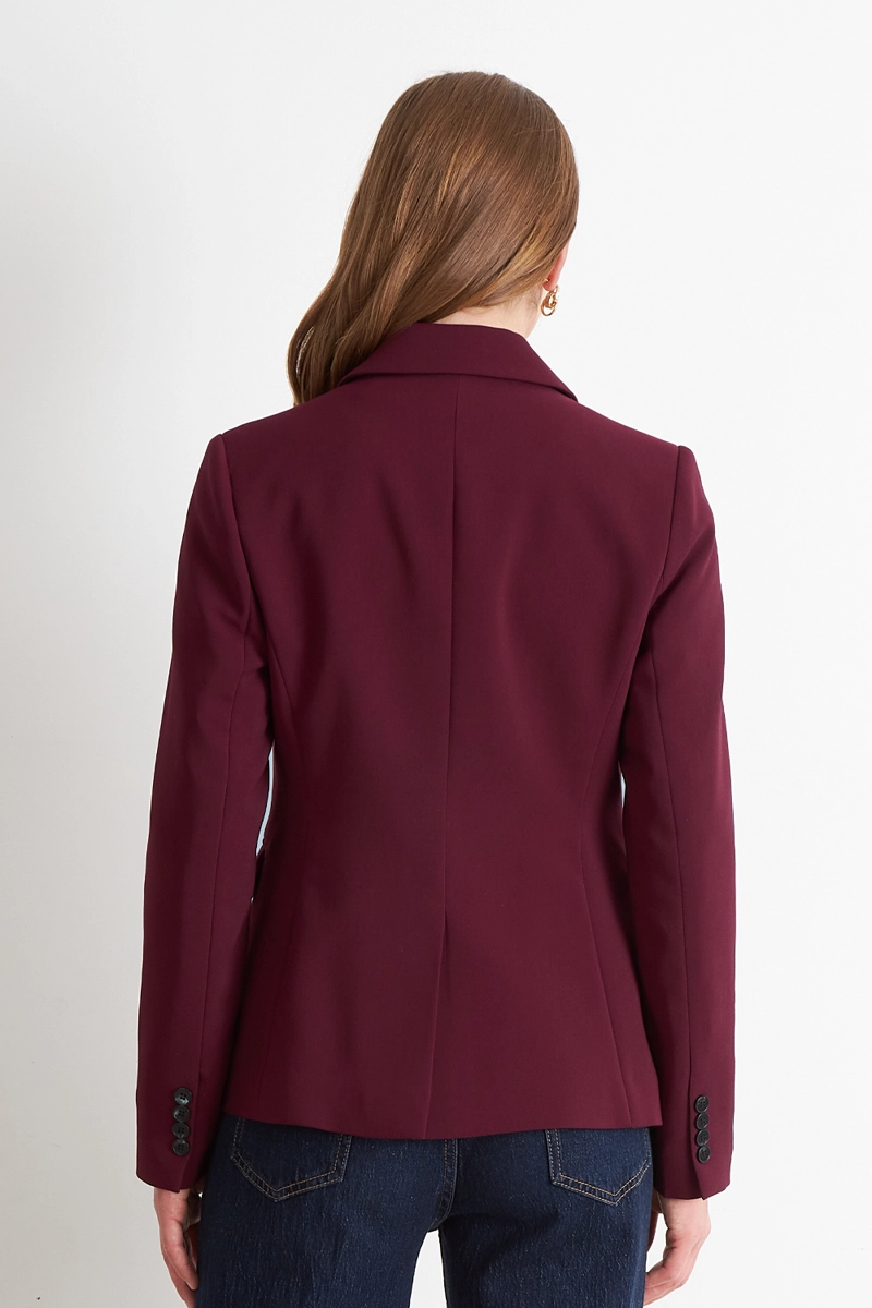 BLAZER SASTRERO DOS BOTONES BURDEO NICOPOLY - 4