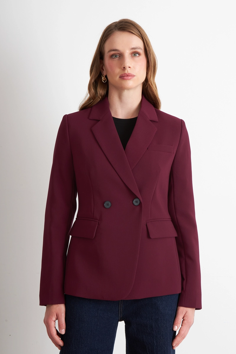 BLAZER SASTRERO DOS BOTONES BURDEO NICOPOLY - 5