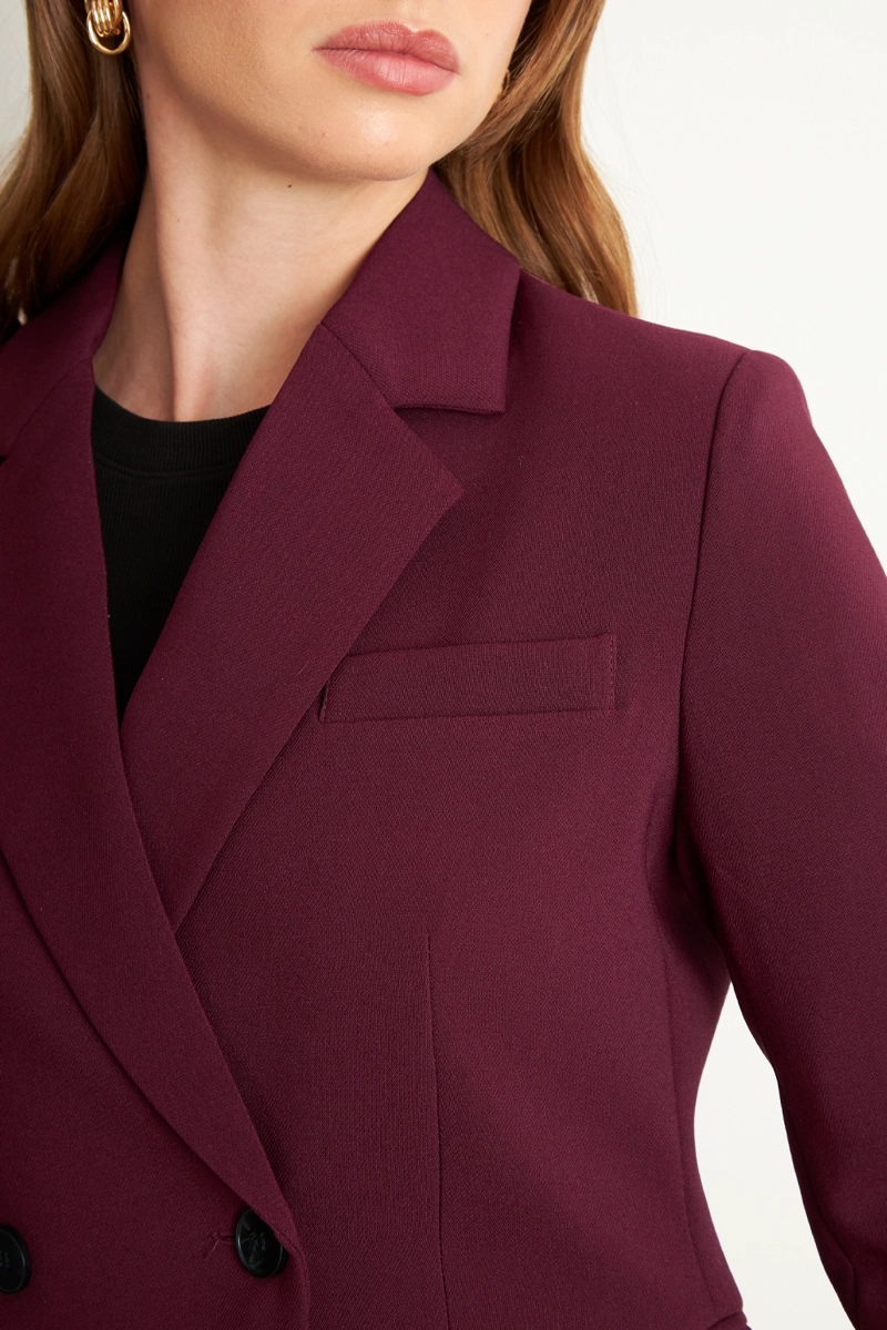 BLAZER SASTRERO DOS BOTONES BURDEO NICOPOLY - 6