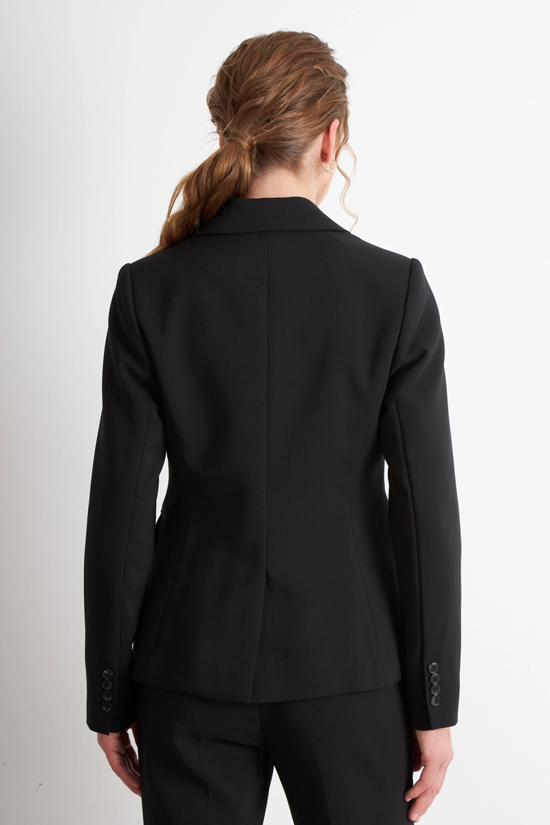 BLAZER SASTRERO DOS BOTONES NEGRO NICOPOLY - 4