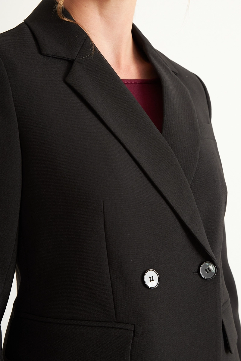 BLAZER SASTRERO DOS BOTONES NEGRO NICOPOLY - 6
