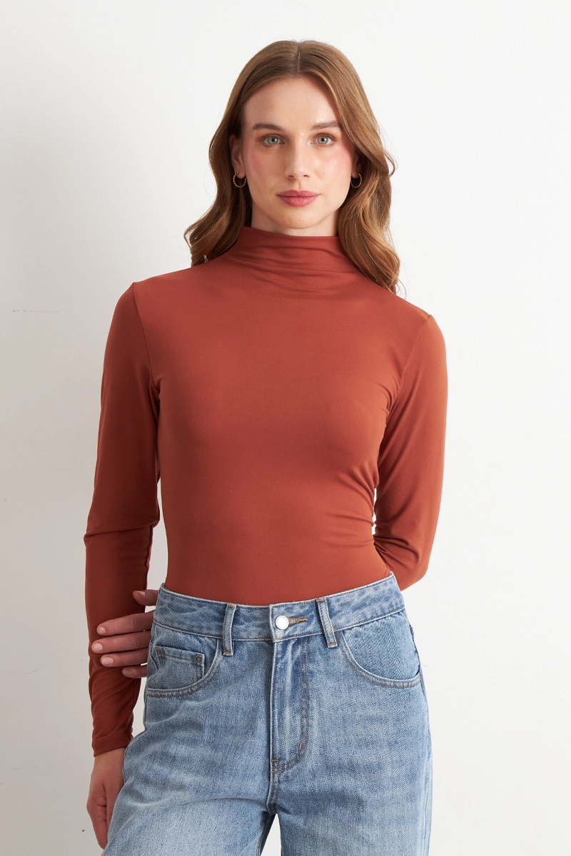 POLERA MANGA LARGA CUELLO ALTO OXIDO NICOPOLY - 1