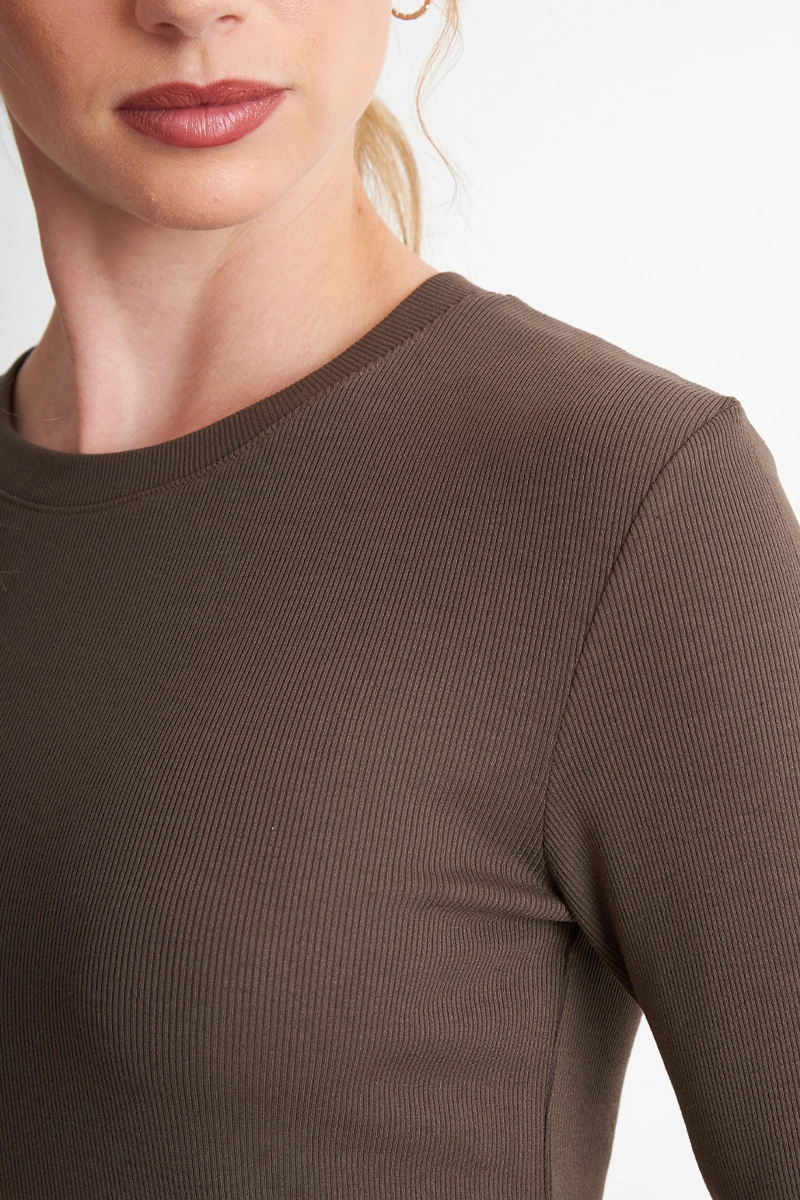 POLERA POLAR MANGA LARGA CAFE NICOPOLY - 6