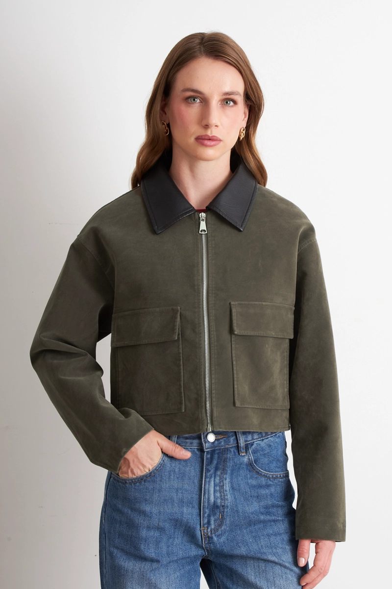 CHAQUETA BARN JACKET OLIVA NICOPOLY - 1