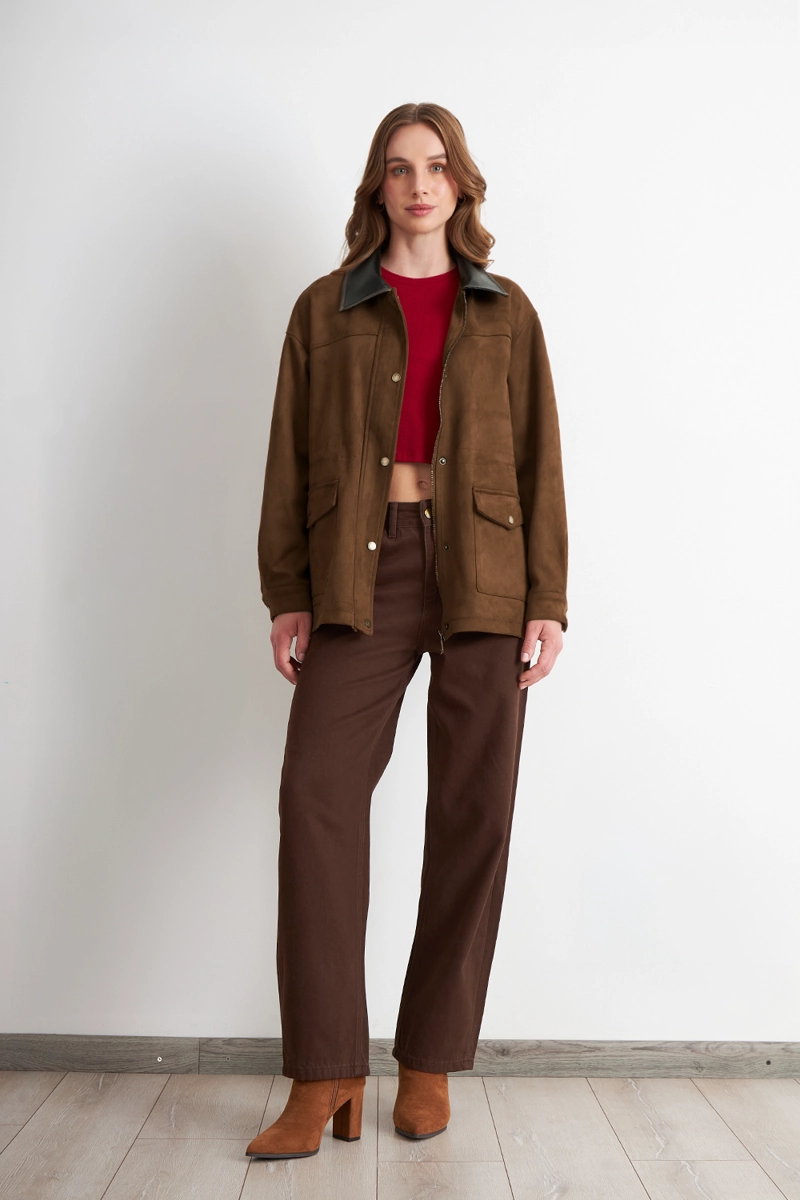 CHAQUETA MUJER NICOPOLY TIPO BARBOUR CAFE - 2