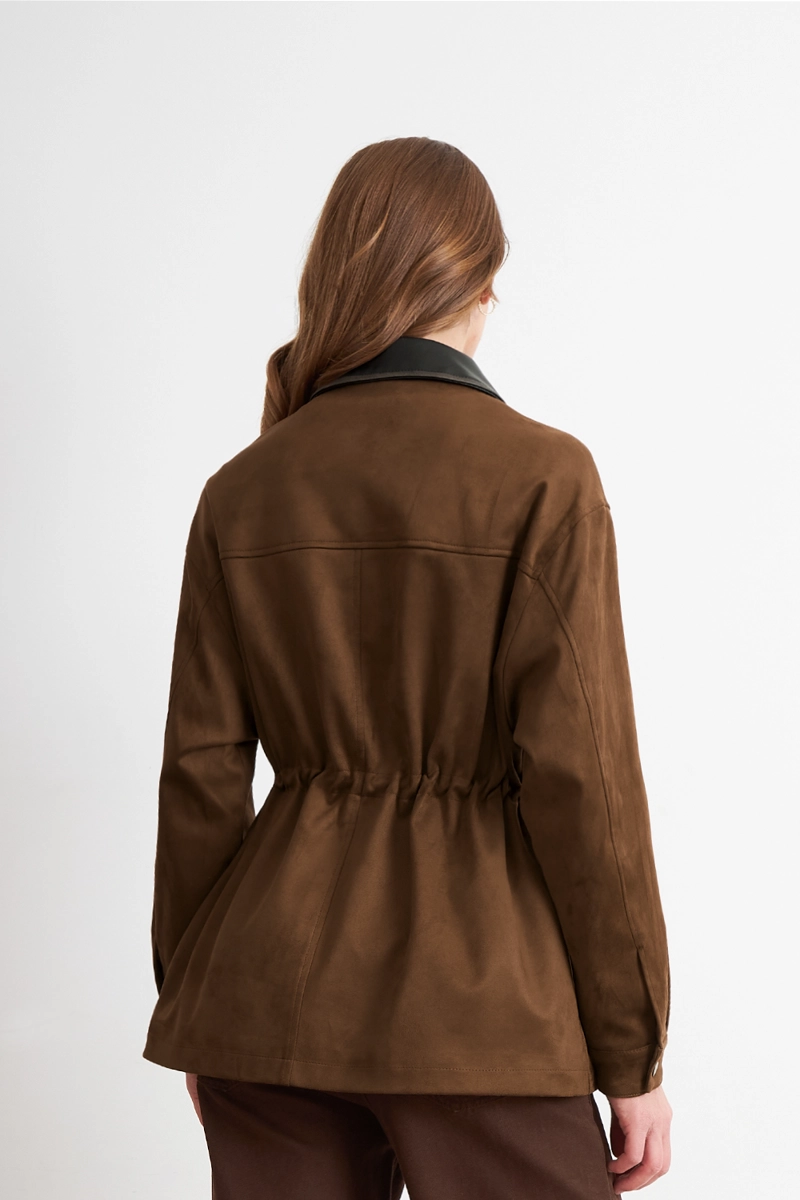 CHAQUETA MUJER NICOPOLY TIPO BARBOUR CAFE - 4