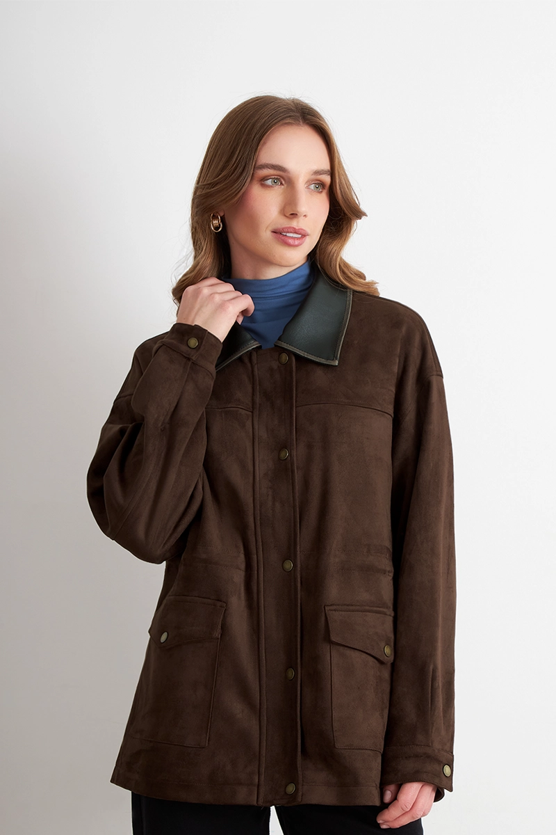 CHAQUETA TIPO BARBOUR MOCCA NICOPOLY - 5