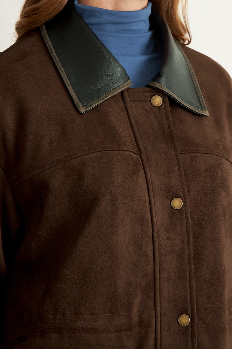 CHAQUETA TIPO BARBOUR MOCCA NICOPOLY - 6