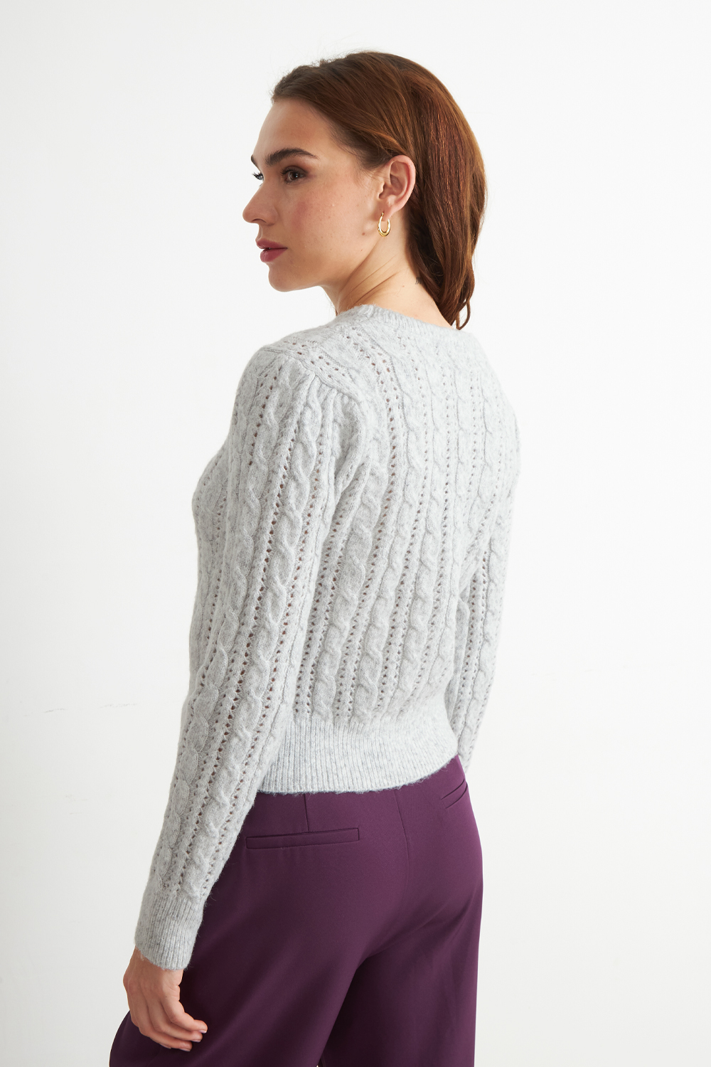 SWEATER DE PUNTO CALADO BLANCO NICOPOLY - 4