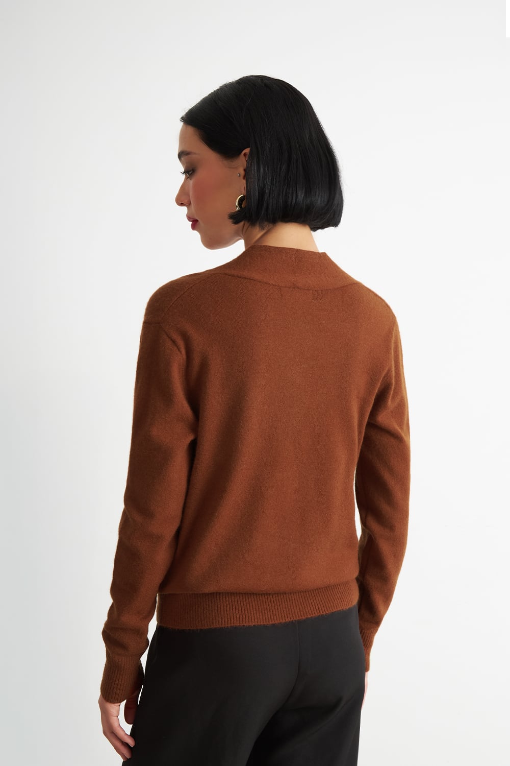 SWEATER CRUZADO CON BOTONES OXIDO NICOPOLY - 4