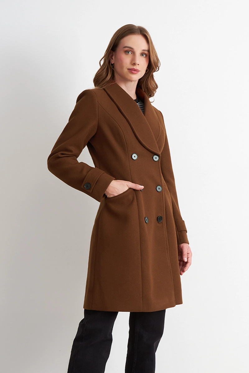 ABRIGO SOLAPA REDONDA CAFE  NICOPOLY - 3