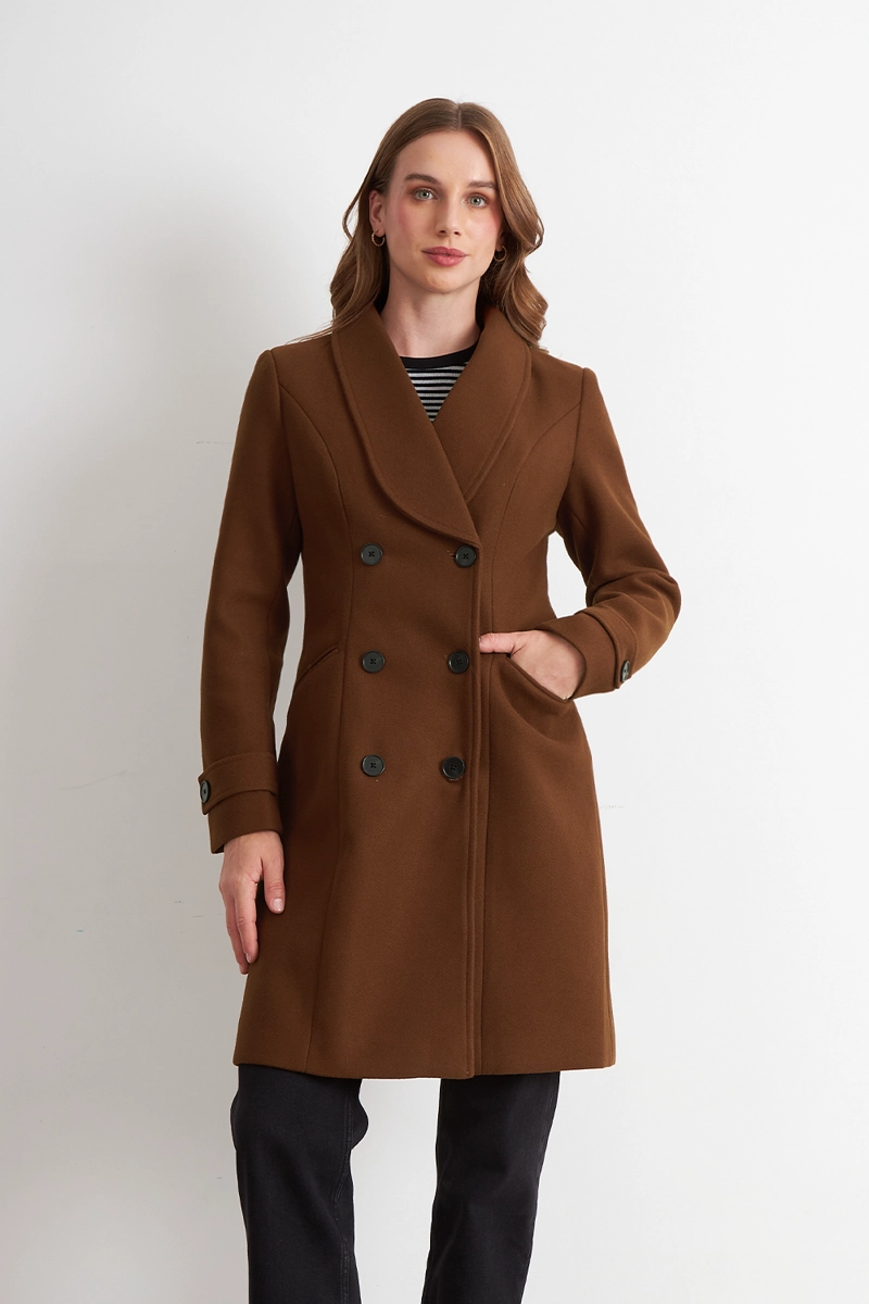 ABRIGO SOLAPA REDONDA CAFE  NICOPOLY - 5