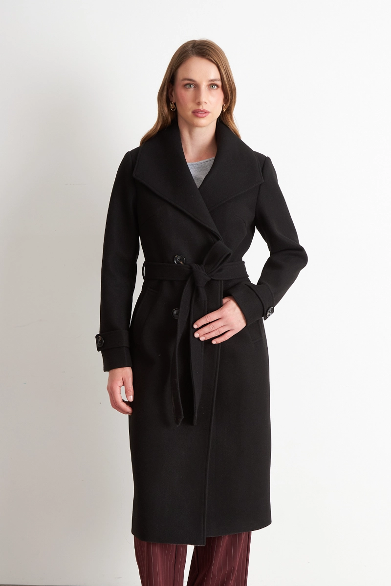 ABRIGO LARGO LAZO NEGRO NICOPOLY - 1