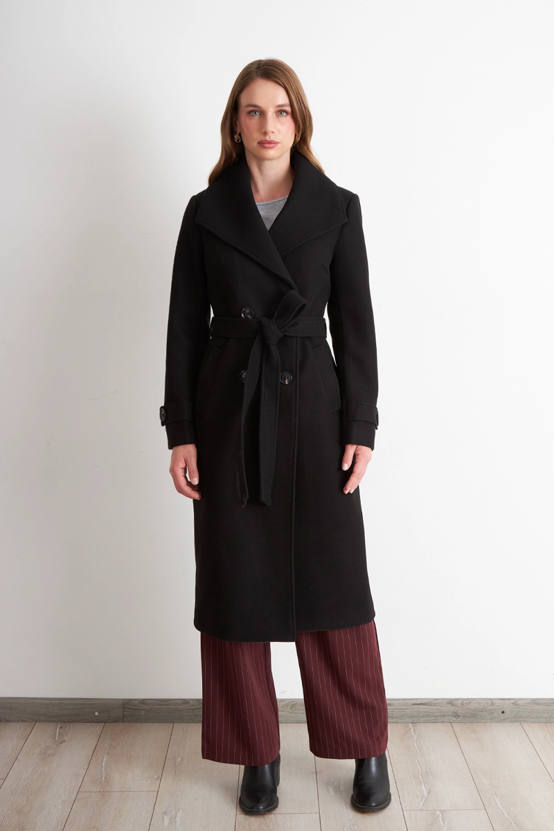 ABRIGO LARGO LAZO NEGRO NICOPOLY - 2