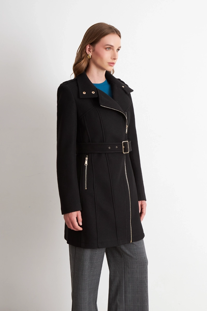 ABRIGO CIERRE LATERAL NEGRO NICOPOLY - 3