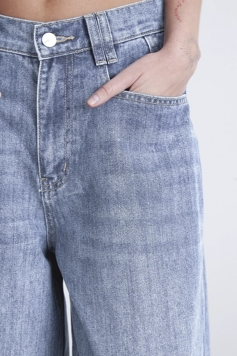 JEANS WIDE LEG ANCHO CELESTE NICOPOLY - 6