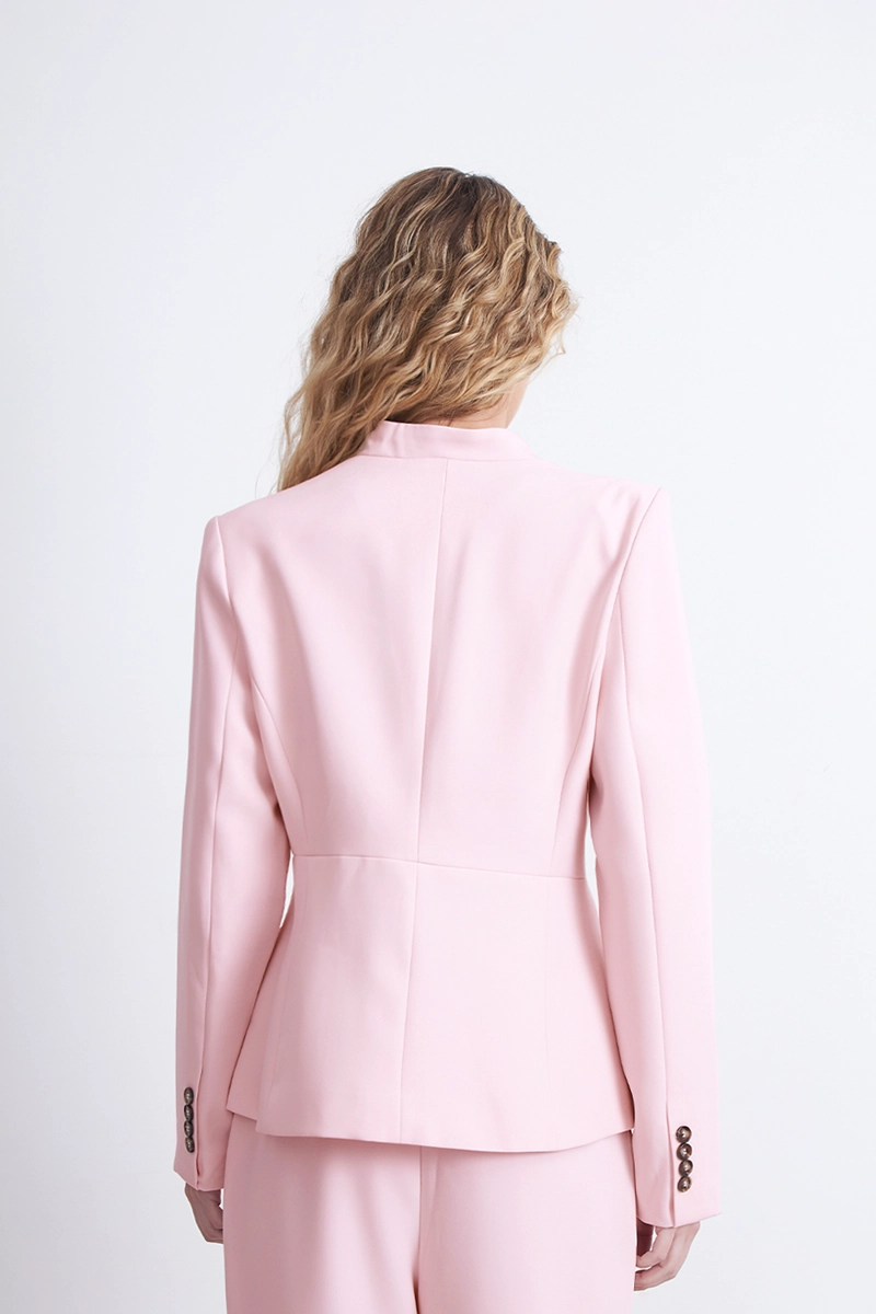 BLAZER BASICO SASTRERO ROSADO NICOPOLY - 4