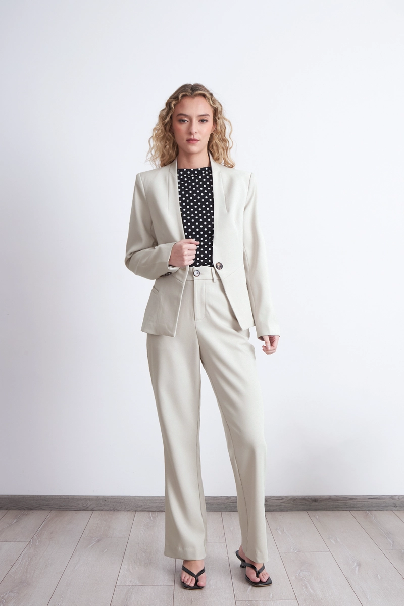 BLAZER BASICO SASTRERO BLANCO NICOPOLY - 2