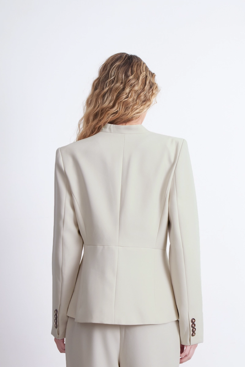 BLAZER BASICO SASTRERO BLANCO NICOPOLY - 4