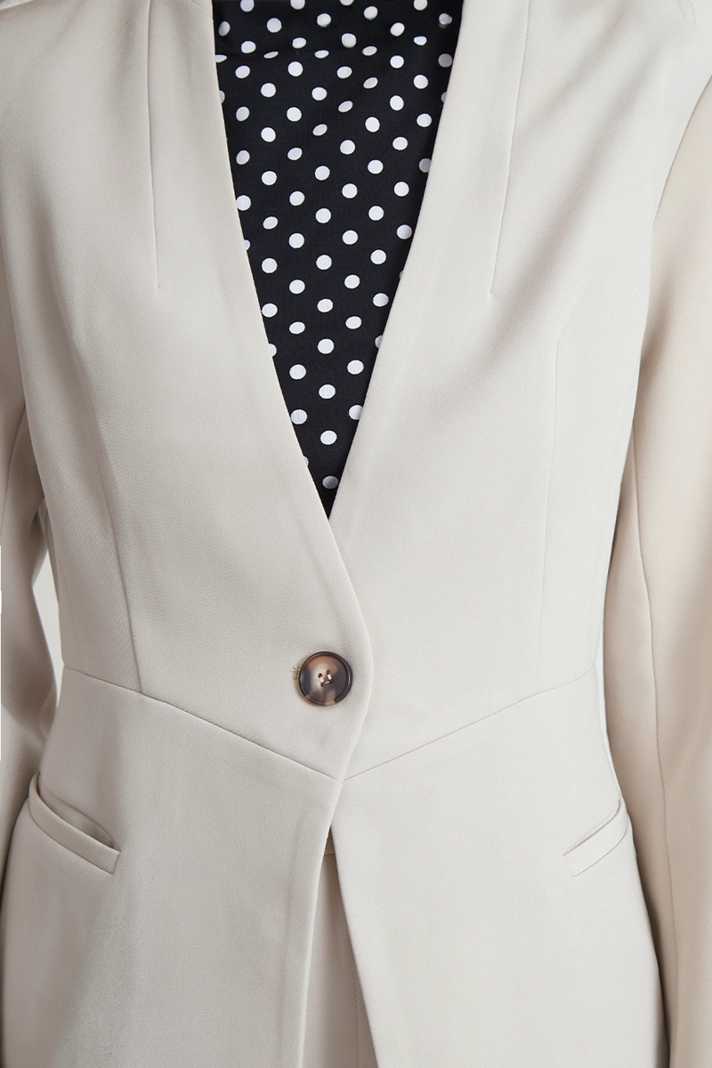 BLAZER BASICO SASTRERO BLANCO NICOPOLY - 6