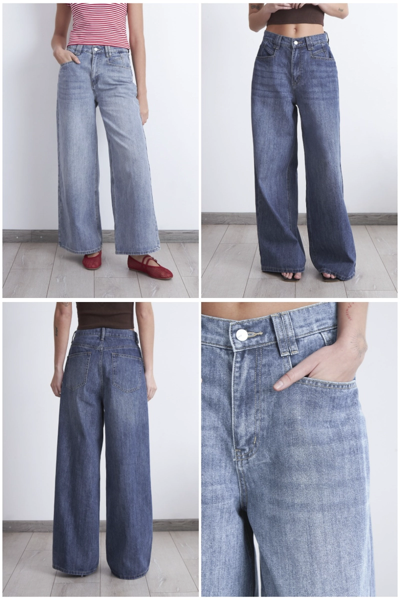 JEANS WIDE LEG ANCHO AZUL MARINO NICOPOLY - 7