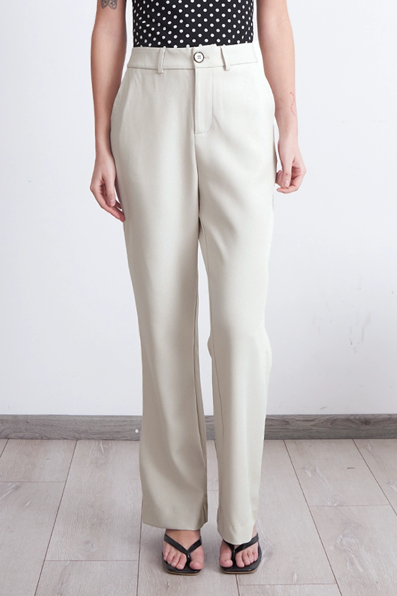 PANTALON SASTRERO RECTO BLANCO NICOPOLY - 1
