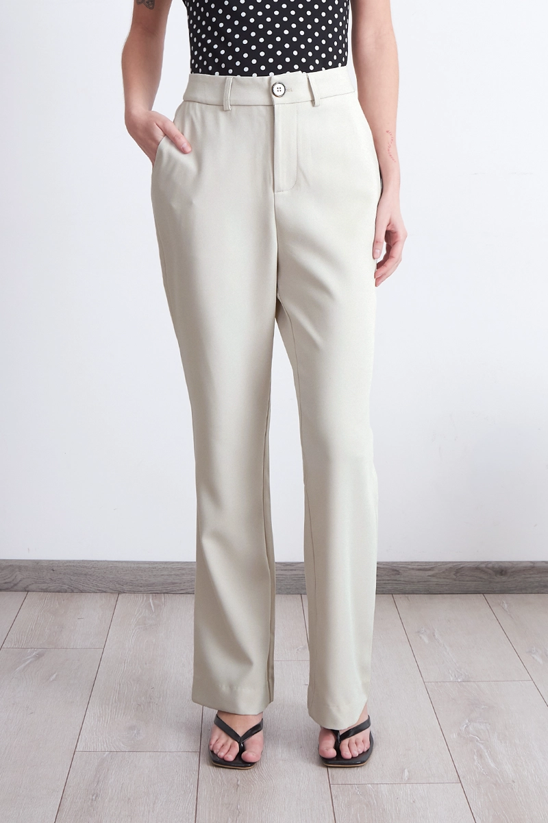 PANTALON SASTRERO RECTO BLANCO NICOPOLY - 5