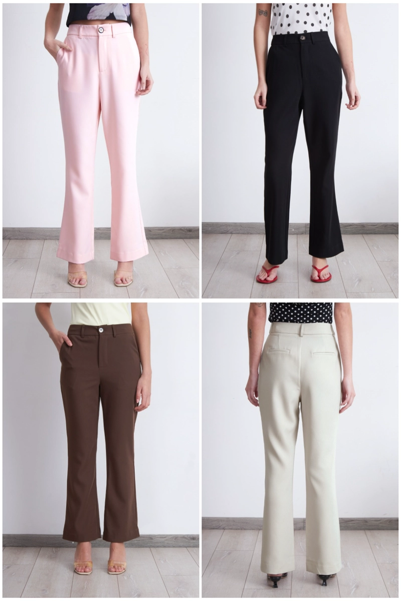 PANTALON SASTRERO RECTO BLANCO MUJER NICOPOLY - 5