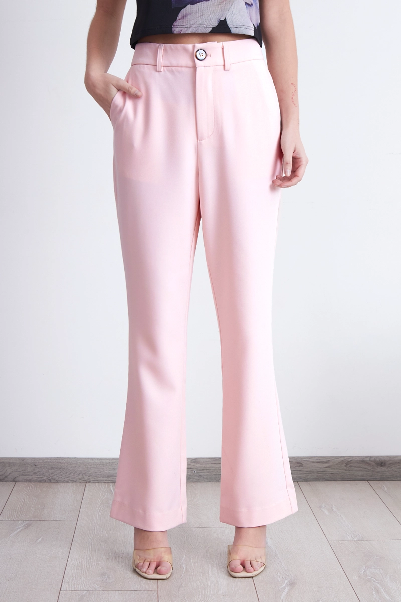 PANTALON SASTRERO RECTO ROSADO NICOPOLY - 1