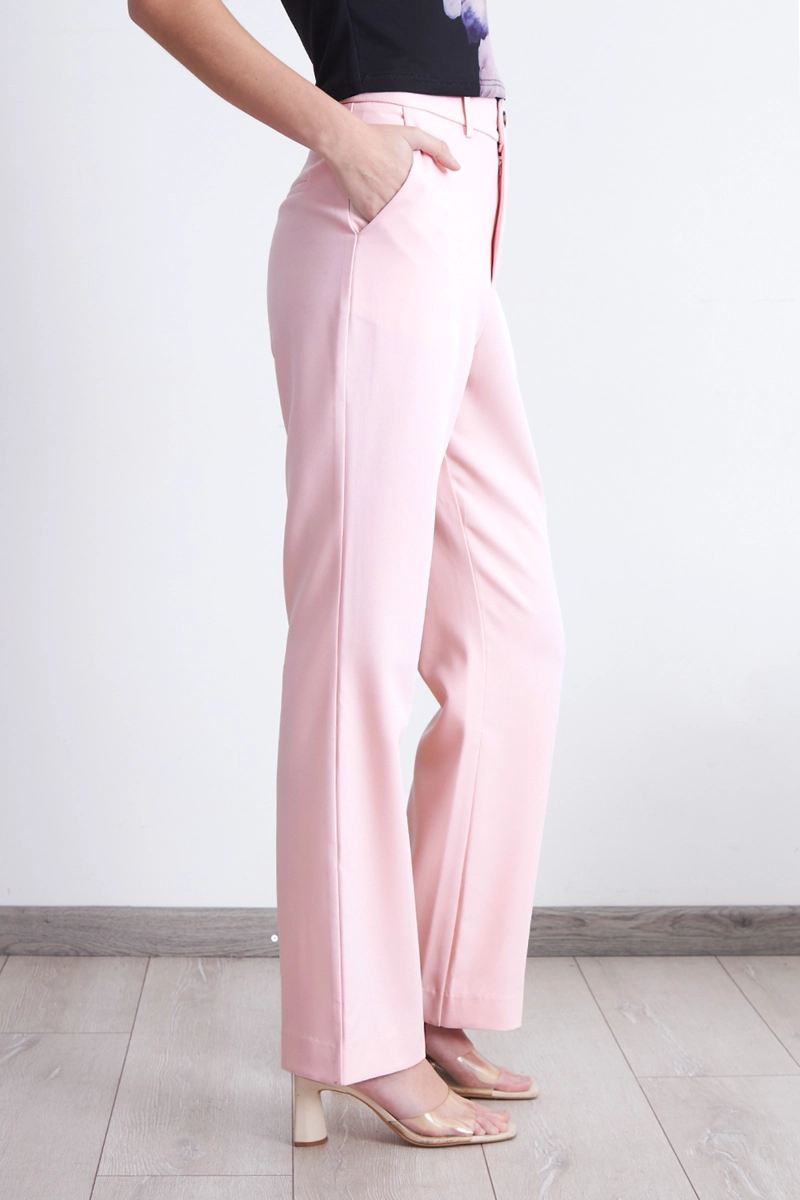 PANTALON SASTRERO RECTO ROSADO NICOPOLY - 3