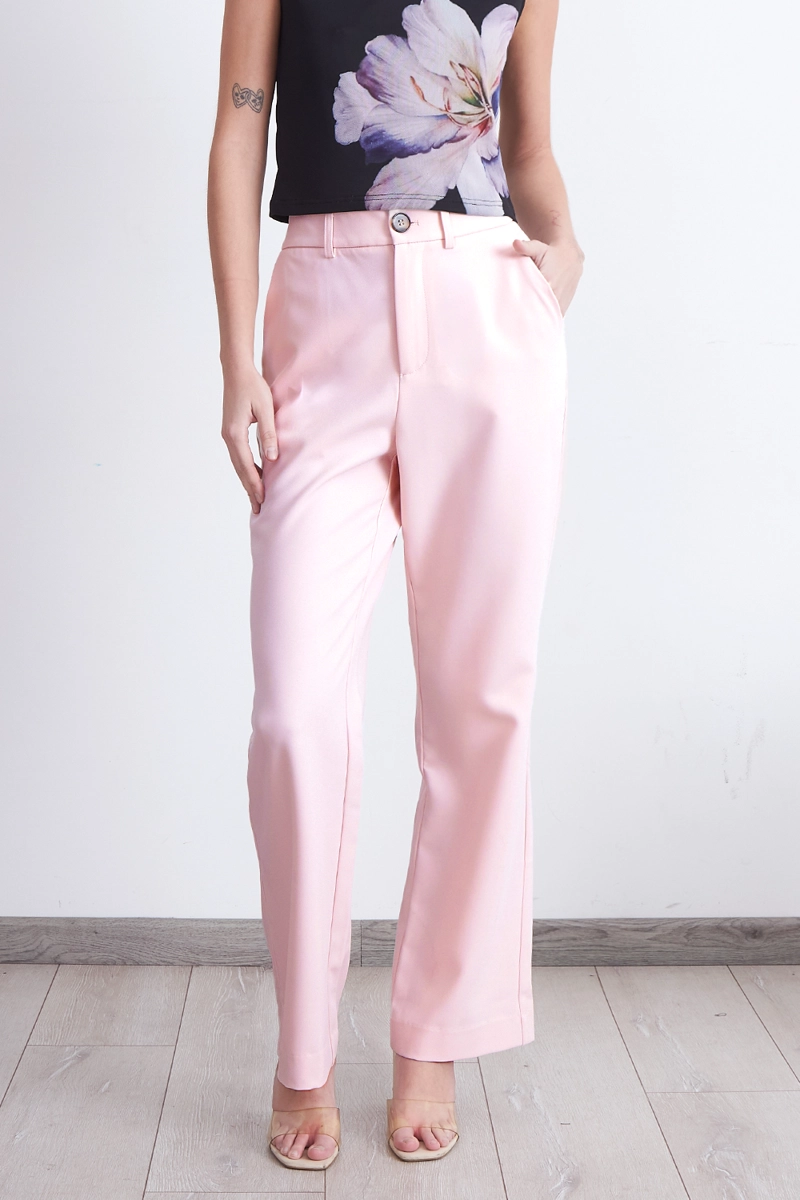 PANTALON SASTRERO RECTO ROSADO NICOPOLY - 5
