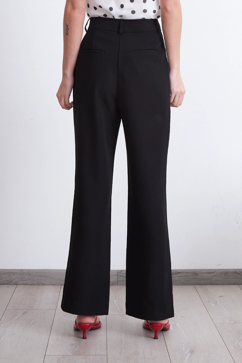 PANTALON SASTRERO RECTO NEGRO MUJER NICOPOLY - 4
