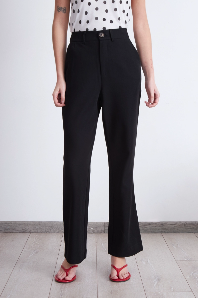 PANTALON SASTRERO RECTO NEGRO MUJER NICOPOLY - 6