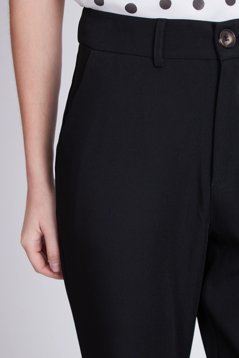 PANTALON SASTRERO RECTO NEGRO MUJER NICOPOLY - 7