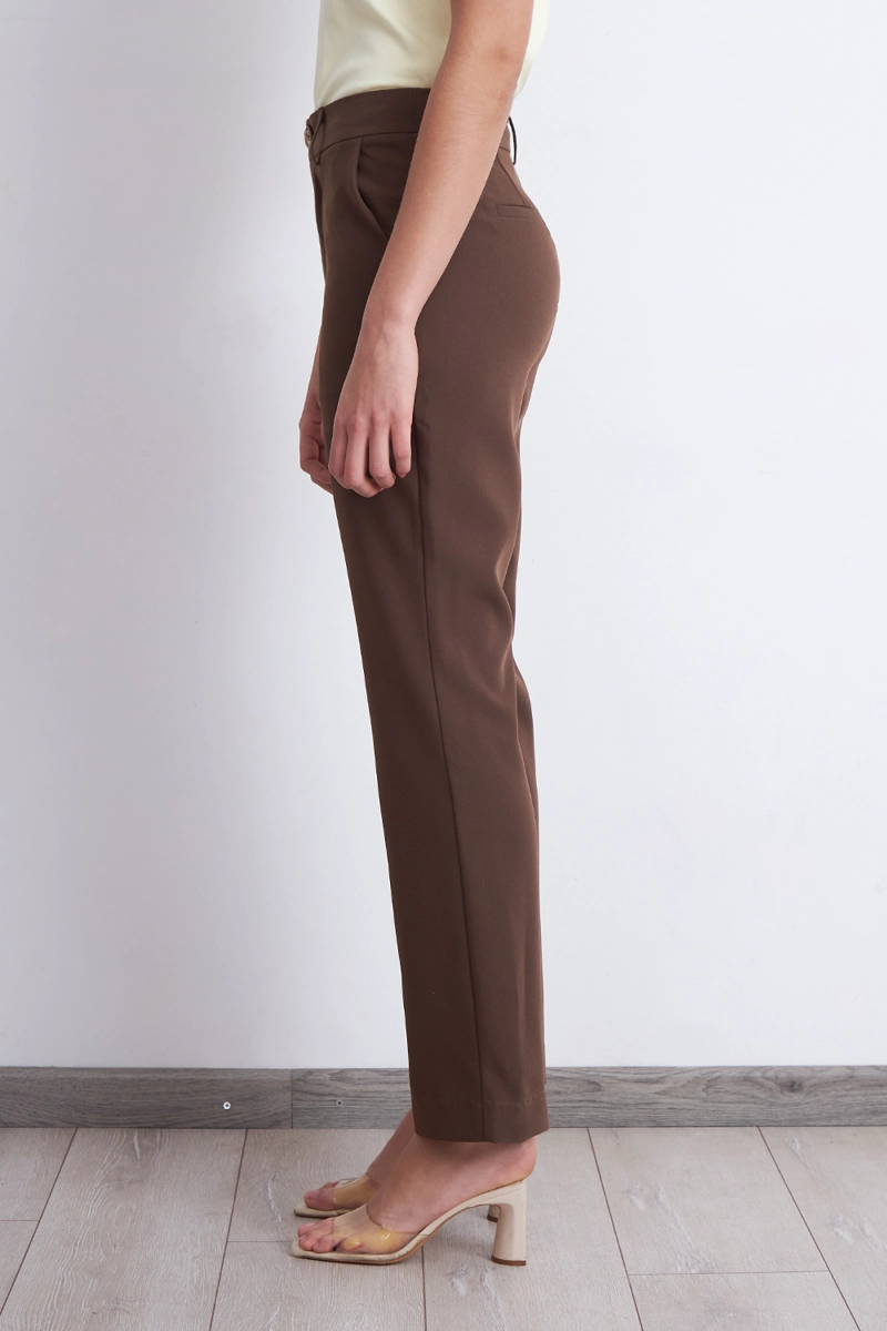 PANTALON SASTRERO RECTO CAFE NICOPOLY - 3