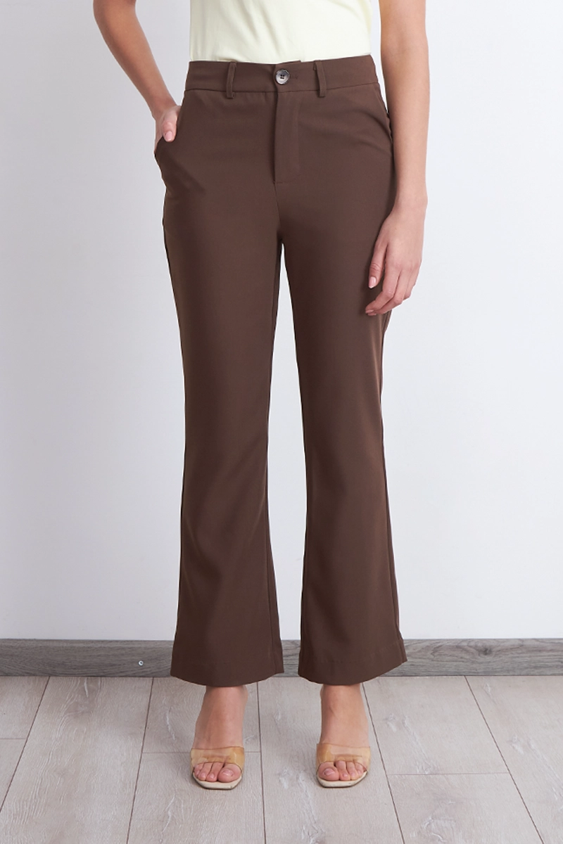PANTALON SASTRERO RECTO CAFE NICOPOLY - 5