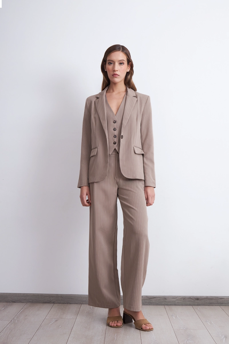 BLAZER RAYAS DIPLOMATICAS KHAKI NICOPOLY - 2