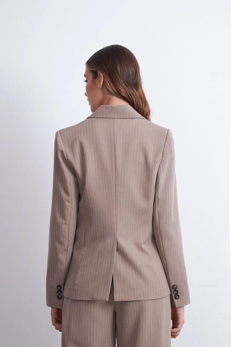 BLAZER RAYAS DIPLOMATICAS KHAKI NICOPOLY - 4